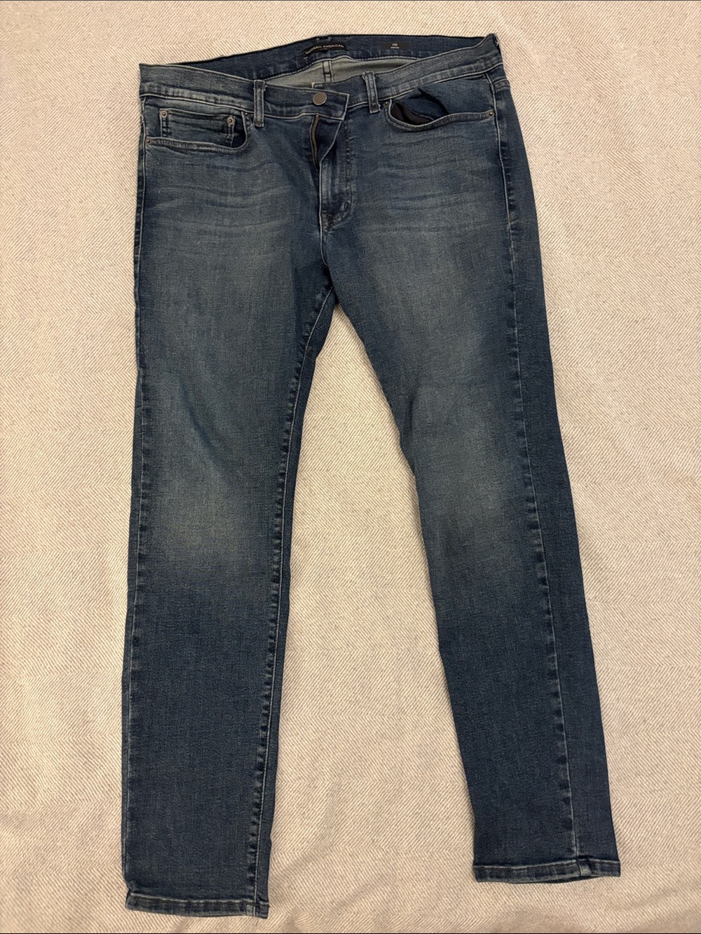 Men's Skinny Jeans in Washed Blue